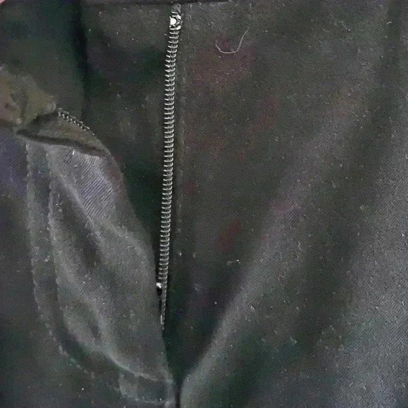 J. McLAUGHLIN 2 WOMENS BLACK STRETCH CAREER TEACHER CASUAL POCKETS BUTTON PANTS - Picture 7 of 9